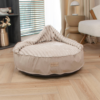 Dogco Nest – Cream Pie | Covered Dog Cave Bed