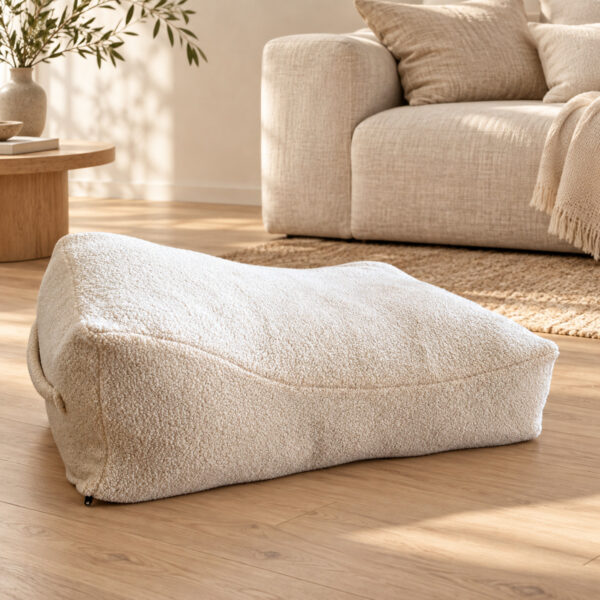 Beddy-bye Dog Bed – Bouclé Beige Teddy