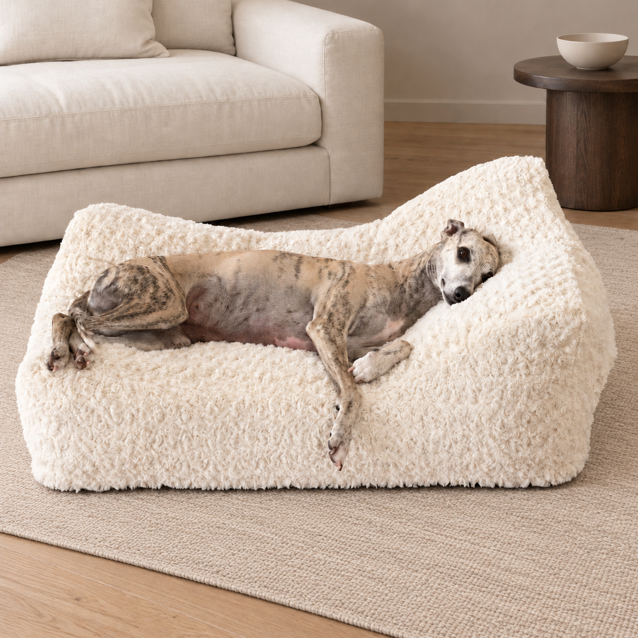 Beddy-bye Hundebett – Cream Roses – Bild 2