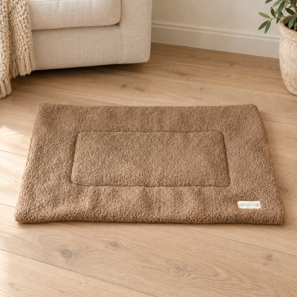 Dogco Travel Mat – Brown Sheepskin