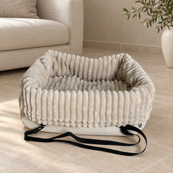 TravelNest 2-in-1 – Cream | Dog Travel Bed